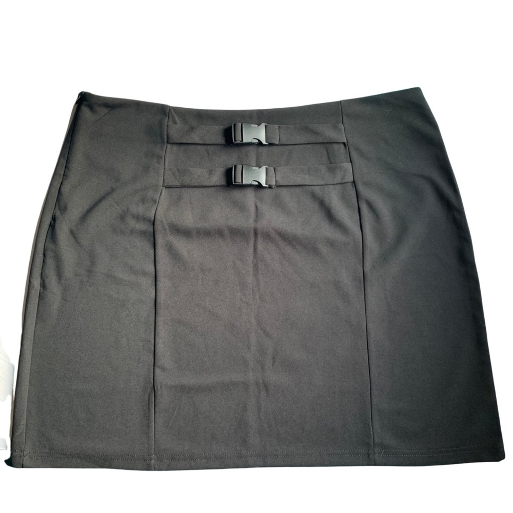 Shein Curve 3XL Black Mini Skirt